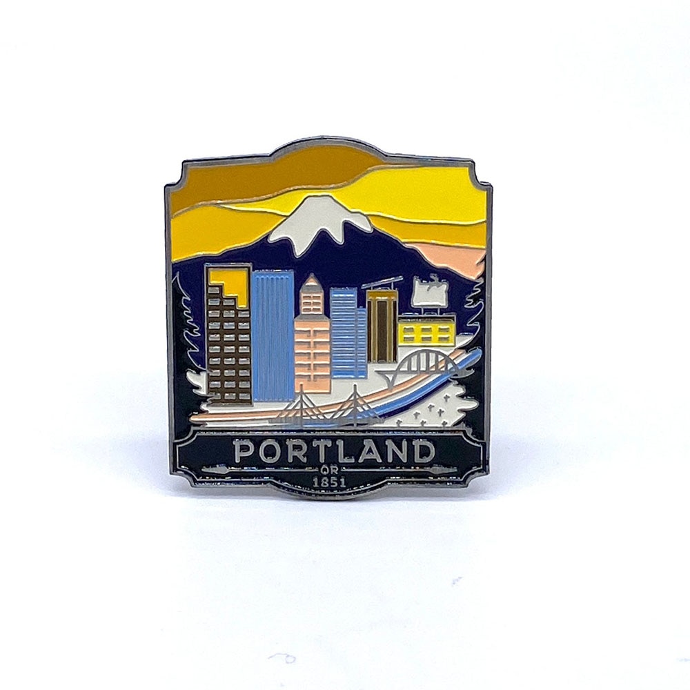 Portland, Landmarks Unlimited, Magnets, Gifts, Enamel, Portland, 567828